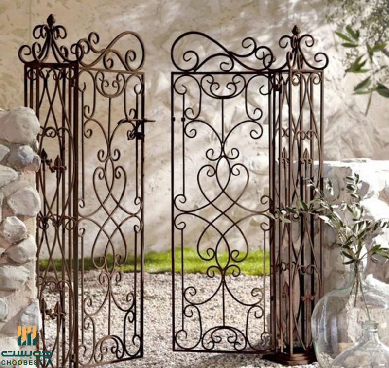 درب مناسب طراحی ورودی باغ ویلا