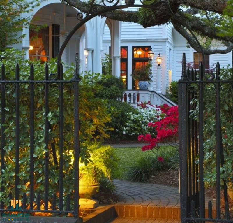 زیباترین طراحی ورودی باغ ویلا