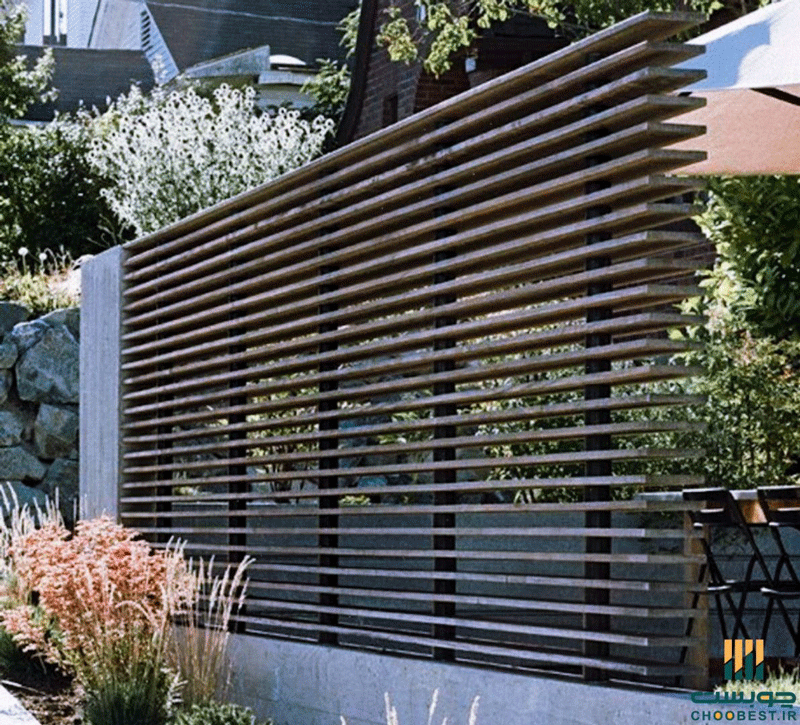 قیمت نرده پلاستیکی طرح چوب