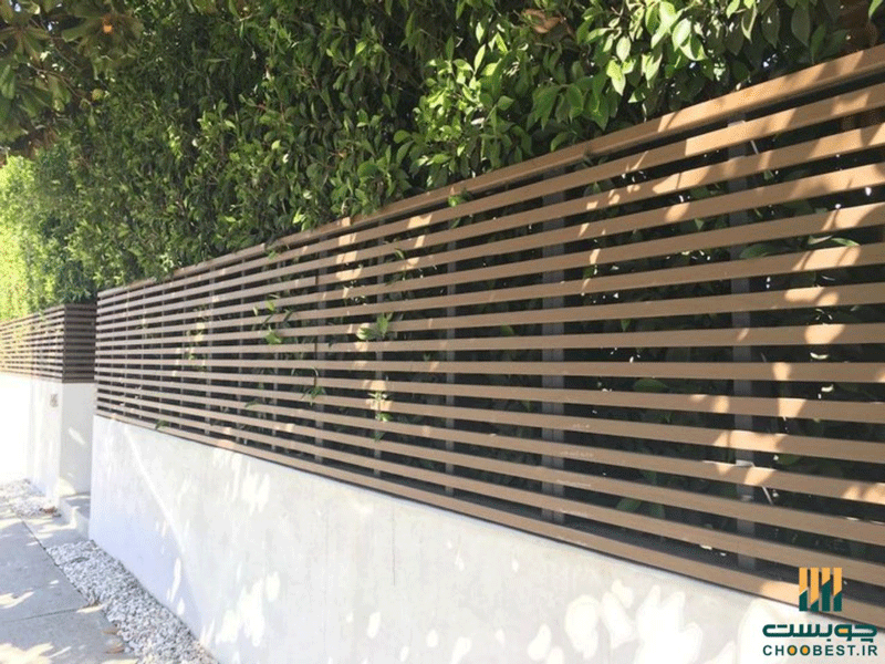قیمت نرده پلاستیکی طرح چوب