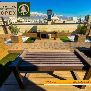 نیمکت چوب پلاست