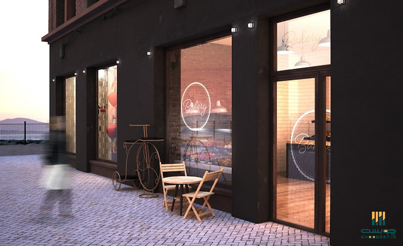 طراحی ورودی رستوران