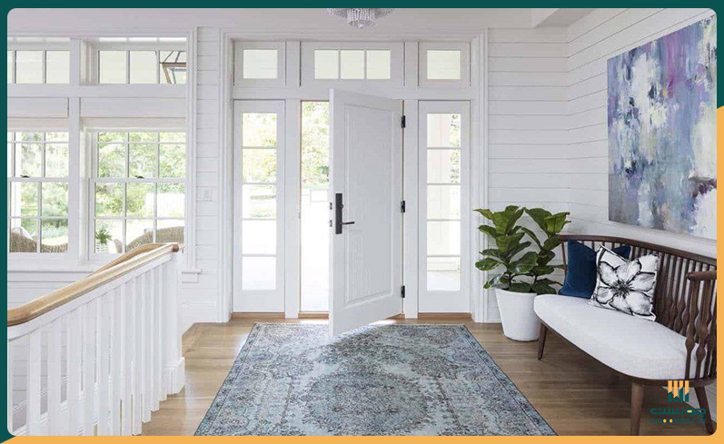 طراحی ورودی خانه بدون راهرو 4 طراحی ورودی خانه بدون راهرو