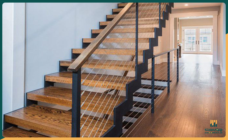 کف پله چوب پلاست