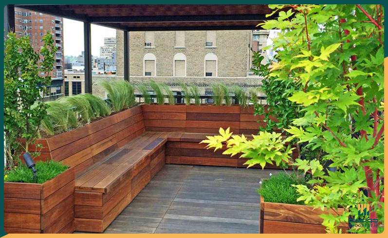 8 راه برای محوطه سازی با چوب پلاست ! 5 محوطه سازی با چوب پلاست