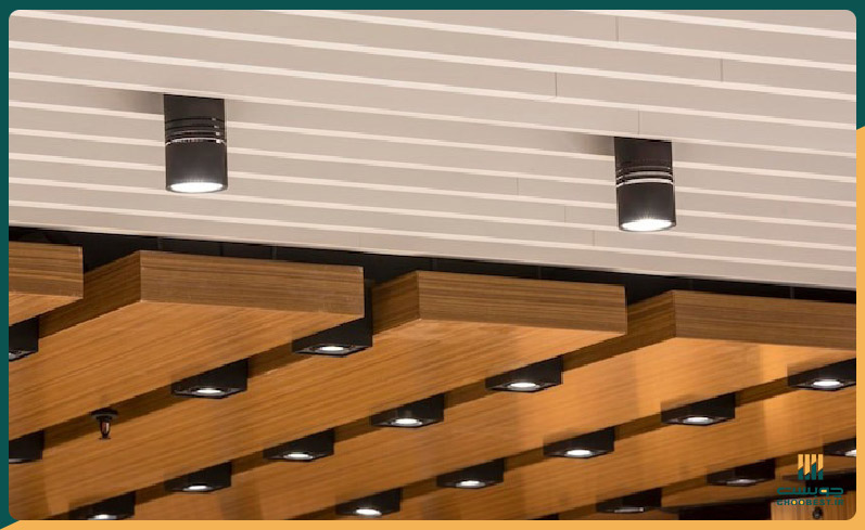 سقف کاذب چوبی برای پذیرایی 9 سقف کاذب چوبی برای پذیرایی