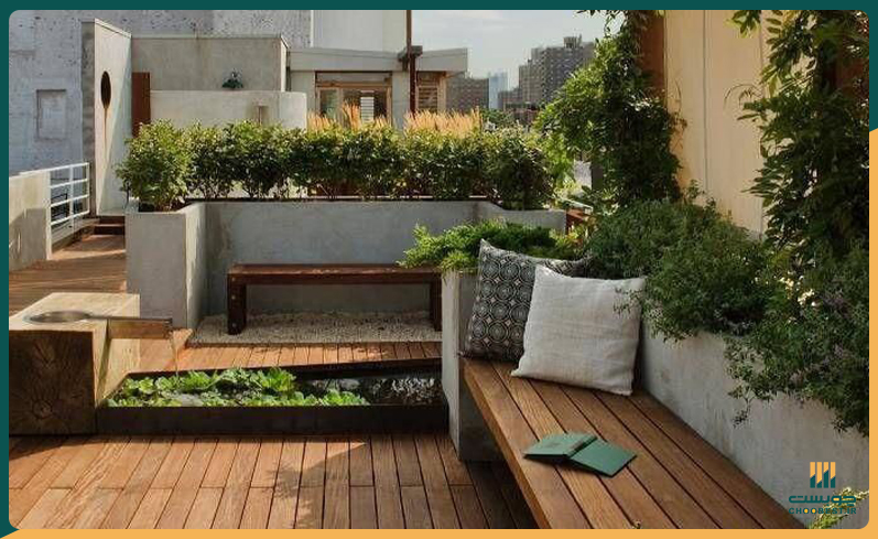 روف گاردن ساده و ارزان 6 روف گاردن ساده و ارزان