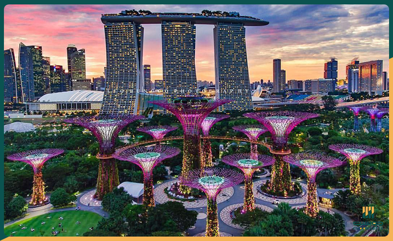 زیباترین روف گاردن های تهران و جهان باغ های خلیجی سنگاپور