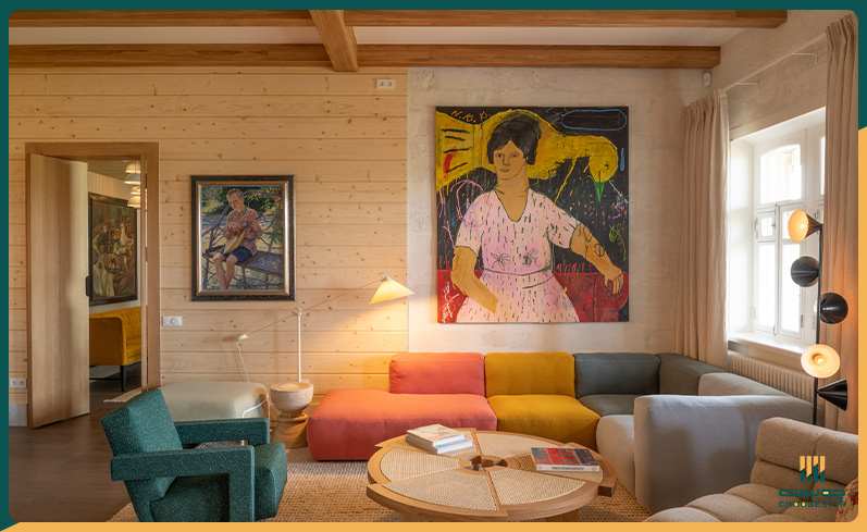 طراحی دیوار با چوب روسی 6 طراحی دیوار با چوب روسی