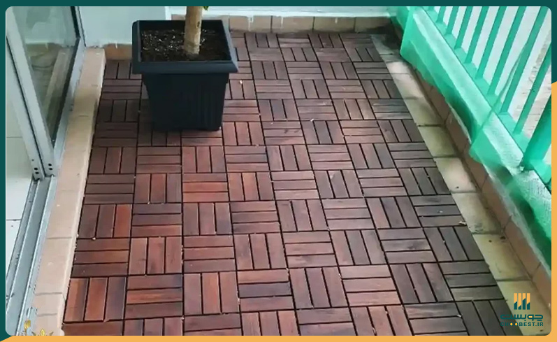 کفپوش چوبی تراس دیجی کالا