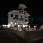 نرده چوب پلاست تراس مدل فارم (farm)- یک متر مربع - Image 5