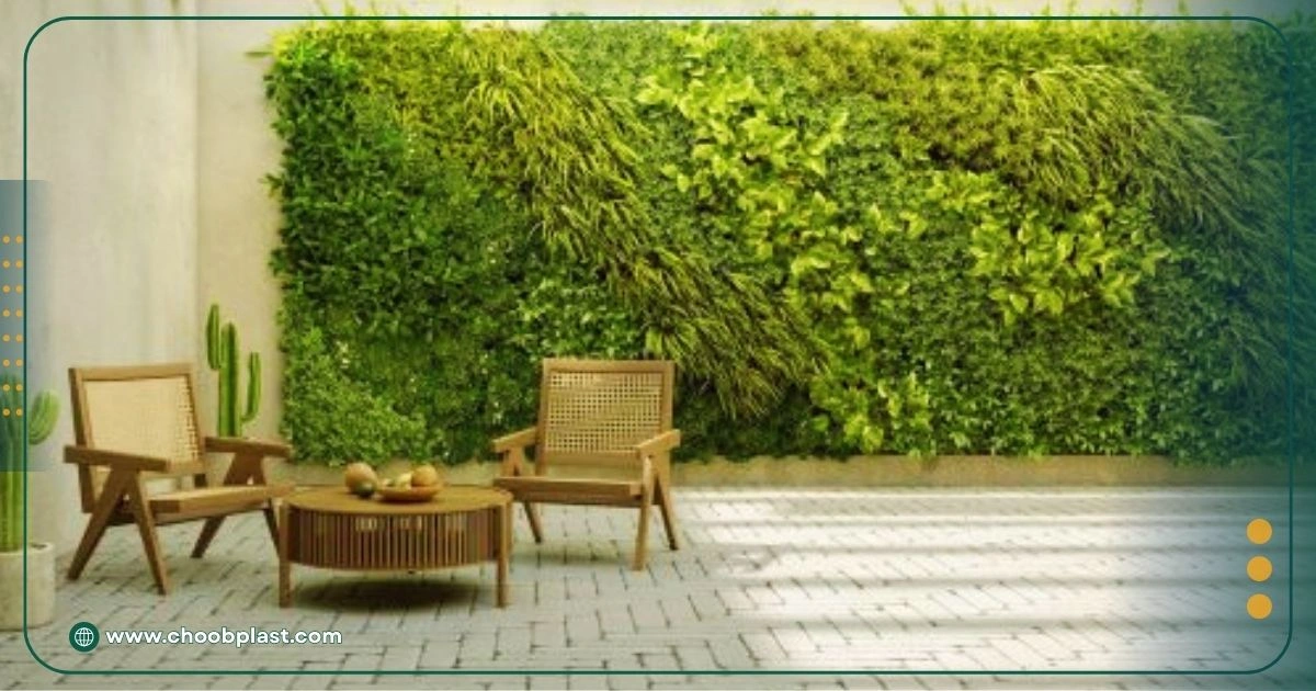 اجرای گرینوال در محوطه سازی حیاط
