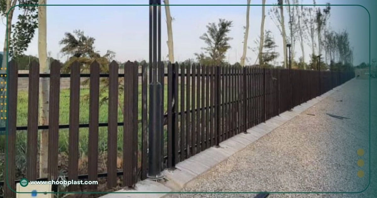 حصار دور باغچه چوب پلاستی