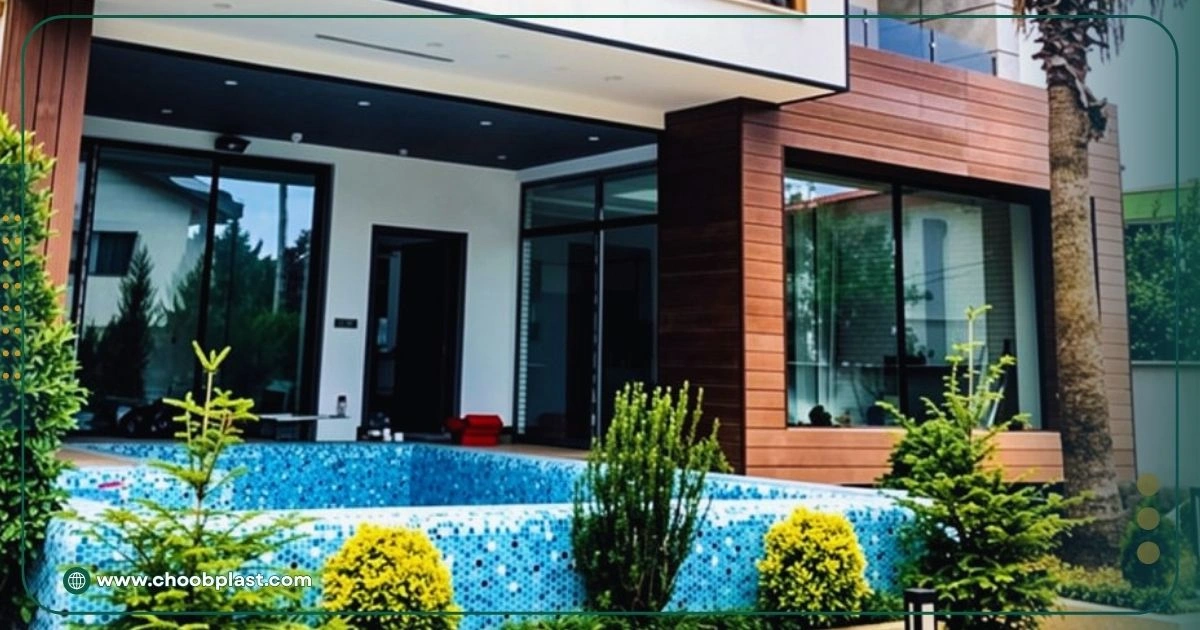 نماپوش چوب پلاستیک