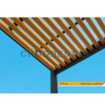 پرگولا چوب پلاست مدل N5 (ابعاد3*4) - Image 3