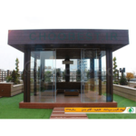 الاچیق چهارفصل با دیواره شیشه ای و کفپوش چوب پلاست (ابعاد4*3) - تصویر 3