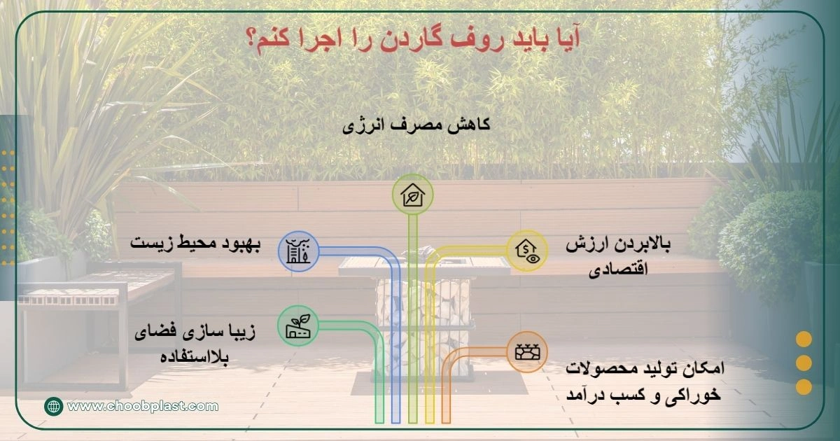 مزیت های ساخت روف گاردن