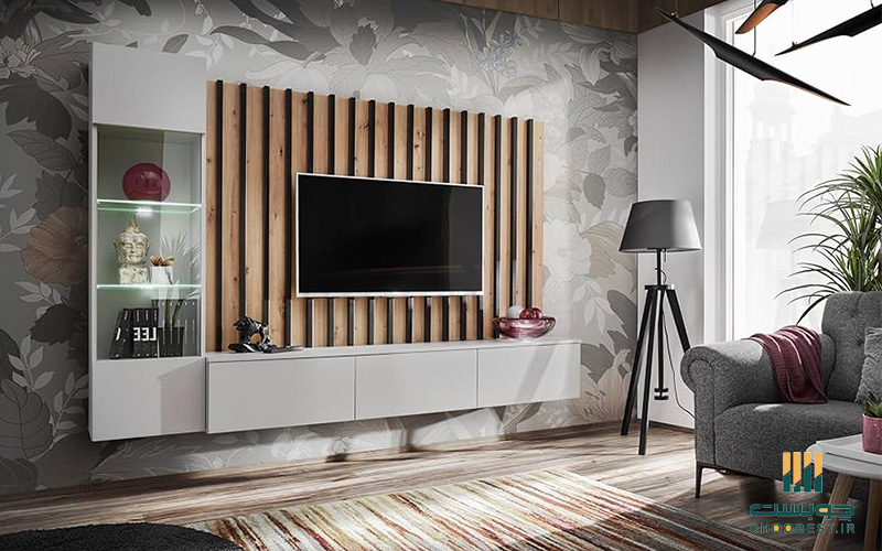 انواع دکور تلویزیون روی دیوار 12 انواع دکور تلویزیون روی دیوار