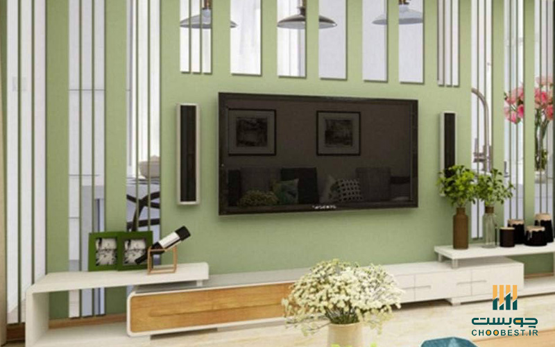 انواع دکور تلویزیون روی دیوار 13 انواع دکور تلویزیون روی دیوار
