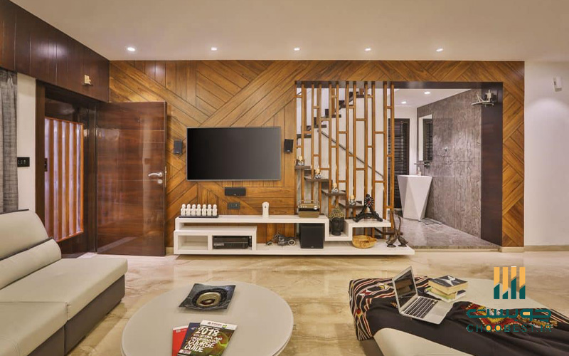 انواع دکور تلویزیون روی دیوار 16 انواع دکور تلویزیون روی دیوار