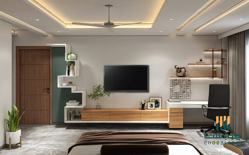 انواع دکور تلویزیون روی دیوار 17 انواع دکور تلویزیون روی دیوار