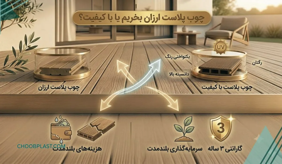 چوب پلاست ارزان