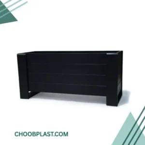 گلدان چوبی با ابعاد طول 94 در عرض 35 و ارتفاع 43