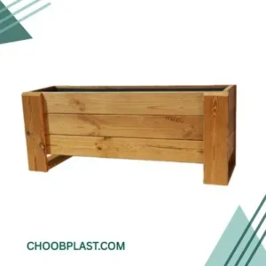 گلدان چوبی مستطیل کد 8427H34