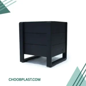 گلدان چوبی مشکی 3130H،34