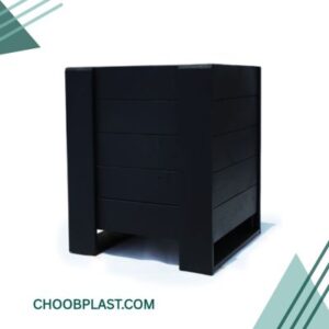 گلدان چوبی مشکی کد 4443H52