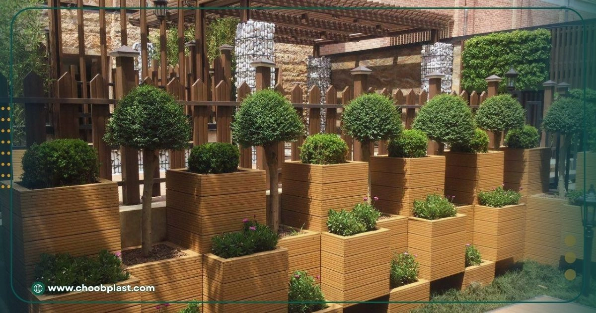 ۷ مدل پرطرفدار فلاور باکس برای تراس + نکات خرید 5 فلاروباکس چند سطحی