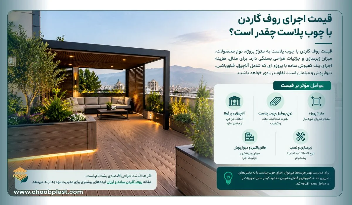 قیمت اجرای روف گاردن